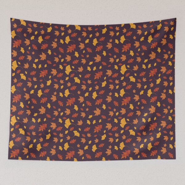 Item preview, Autumn Leaves-purple- designed and sold by CinziArt.
