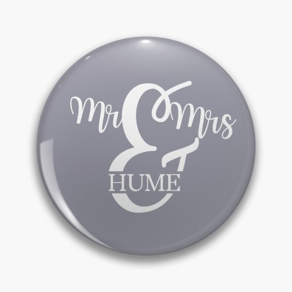 Item preview, Mr & Mrs HUME | SILVER designed and sold by yourscotborders.