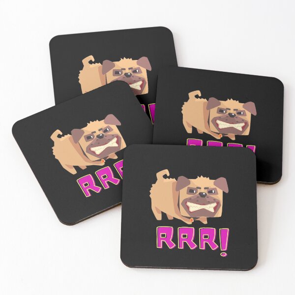 Artikelvorschau, böse aggressive Welpenmops, Geschenk für Mopsliebhaber entworfen und verkauft von RoManSmArt.