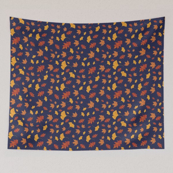 Item preview, Autumn Leaves -blue- designed and sold by CinziArt.