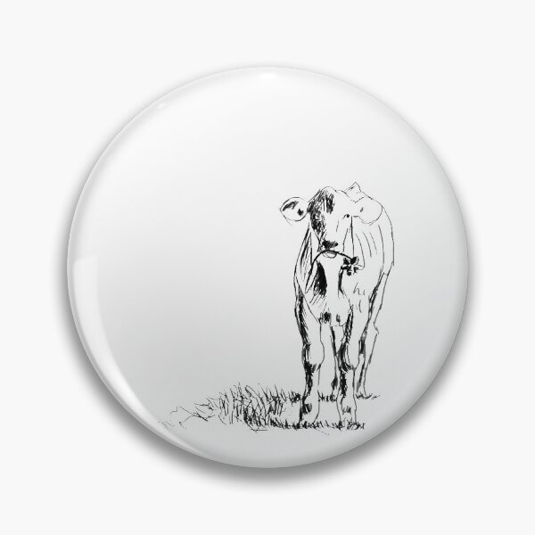 Item preview, Calf in the meadow designed and sold by LoesBrok.