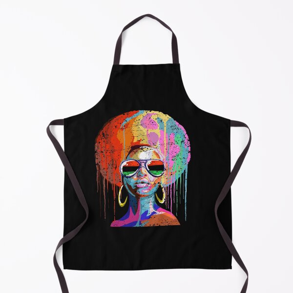Item preview, Afro soul black woman in multicolour designed and sold by mermaidselina.