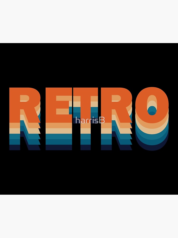 Disover 80's RETRO COLOUR SCHEME DESIGN Premium Matte Vertical Poster