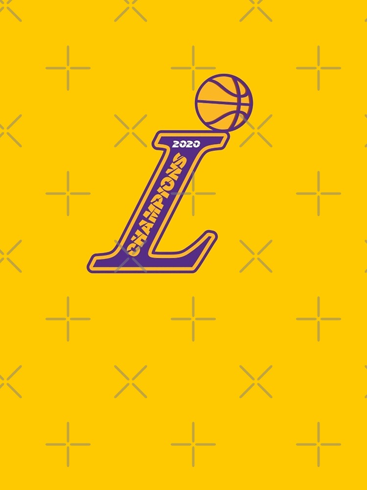 Lakers T-shirt Lakers Yellow Logo In Purple Background T-shirt