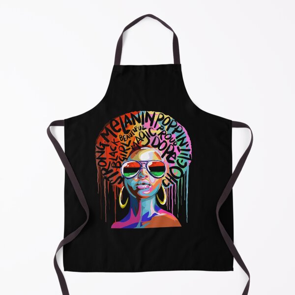 Item preview, Melanin poppin Afro soul black woman in multicolour designed and sold by mermaidselina.