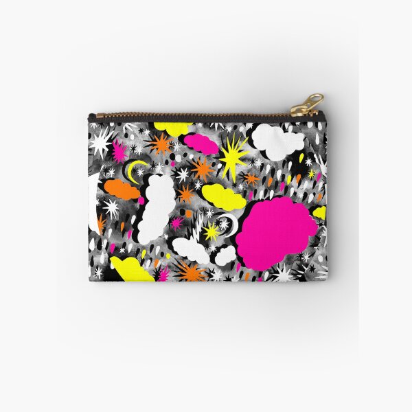 Item preview, Nigth sky with moons, stars, clouds, space motive on grunge paper texture in abstract constructivism retro art style. designed and sold by FENIO.