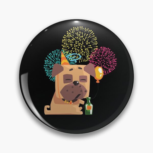 Artikelvorschau, Nette Welpenmops, Geschenk für Mops und Liebhaber. Feier Party entworfen und verkauft von RoManSmArt.