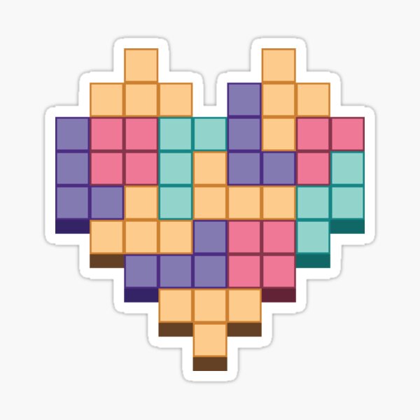 Block Game Tetris Heart Gifts & Merchandise for Sale | Redbubble