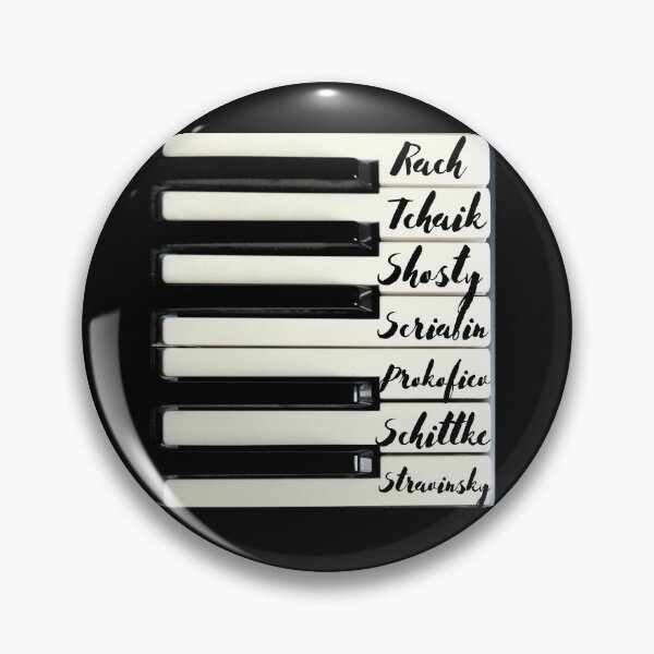 Item preview, Piano Keyboard Russian Composers designed and sold by DesignsofNote.