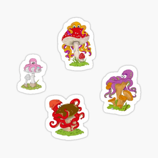 Item preview, Octopods and Mushrooms - An Unexpected Love designed and sold by LeahHa.