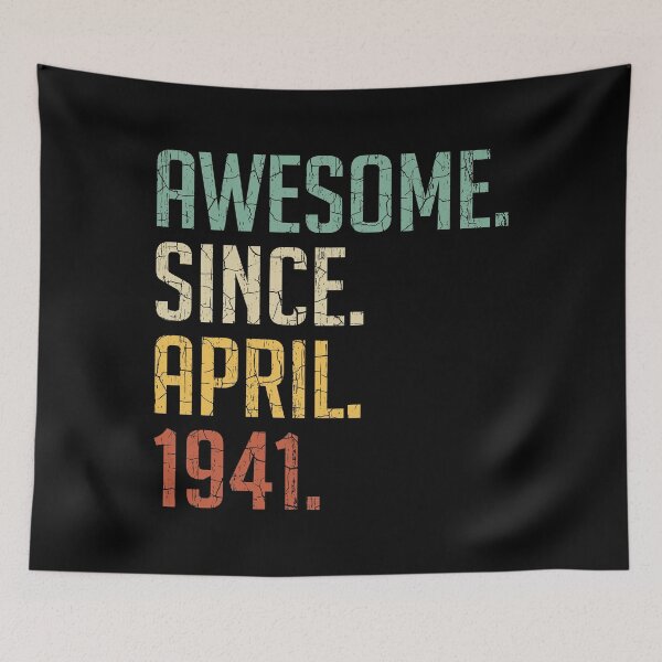 Item preview, Awesome Since April 1941 80th Birthday Gift 80 Years Old Vintage April 1941 designed and sold by Takatv.