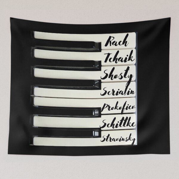 Item preview, Piano Keyboard Russian Composers designed and sold by DesignsofNote.