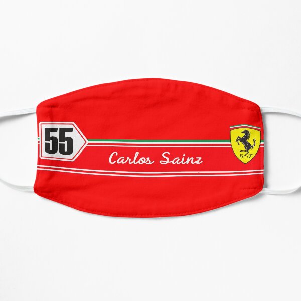 Carlos Sainz 55 Retro Mascarilla plana