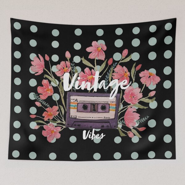 Artikelvorschau, Vintage Vibes Noir entworfen und verkauft von FloralFable.