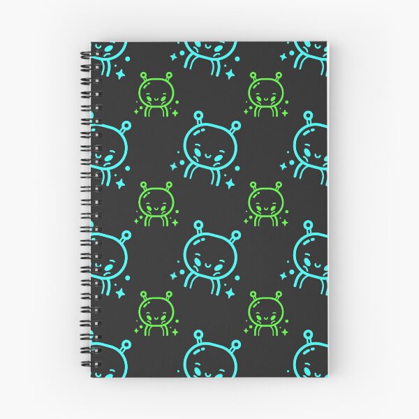 Item preview, Happy Halloween Holiday | Cute Alien Line Art Cartoon Pattern designed and sold by Ainbowz-Artwork.