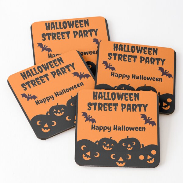 Item preview, Halloween street party, happy Halloween invitation and greetings  designed and sold by Boss  Bubble.