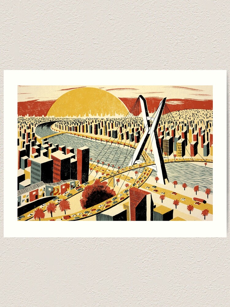 Alternate view of Sao Paulo Art Print
