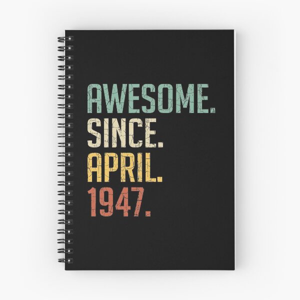 Item preview, Awesome Since April 1947 74th Birthday Gift 74 Years Old Vintage April 1947 designed and sold by Takatv.