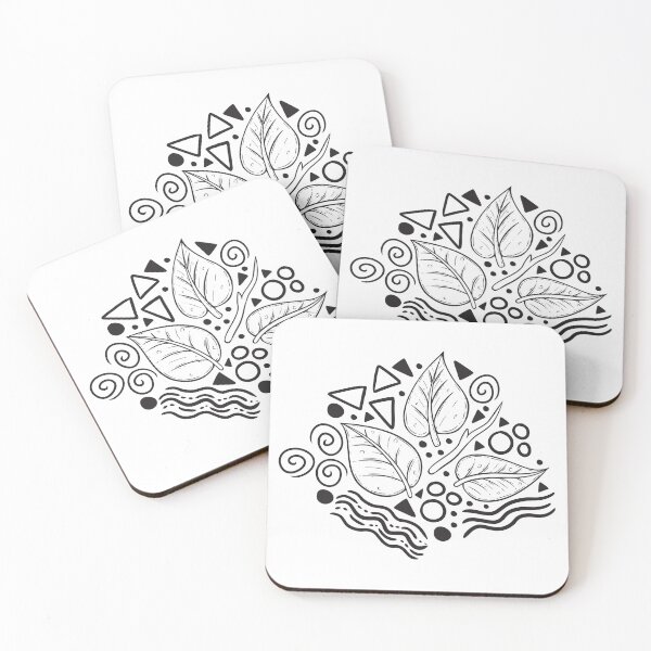 Artikelvorschau, Leaf Doodle Seamless Surface Pattern Design entworfen und verkauft von ZaryaKiqo.