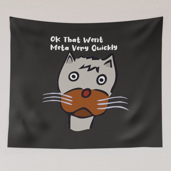 Item preview, Meta Cat designed and sold by PillowPuns.