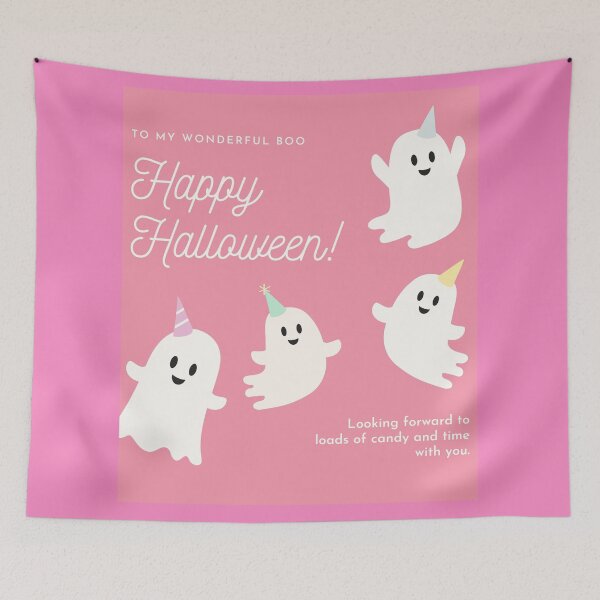 Item preview, To my wonderful boo!! Cute Happy Halloween greeting cards designed and sold by Boss  Bubble.