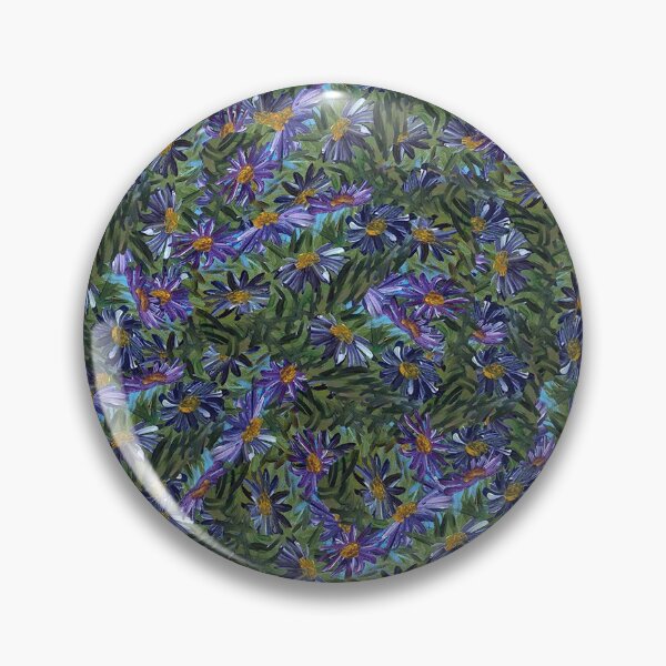 Item preview, Aster Flowers, Floral Garden, Flower Plant, Botanical Nature designed and sold by CiliannArt.