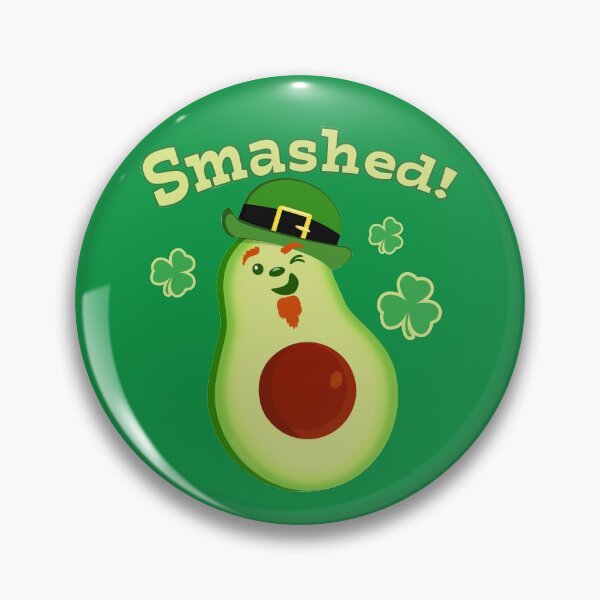 Item preview, St Patrick's Day Smashed Avocado Keto Diet Pun designed and sold by brodyquixote.