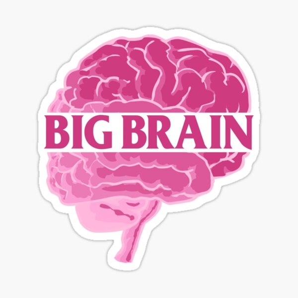 Big brain Sticker