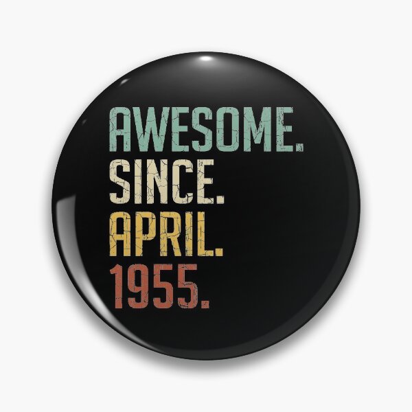 Item preview, Awesome Since April 1955 66th Birthday Gift 66 Years Old Vintage April 1955 designed and sold by Takatv.