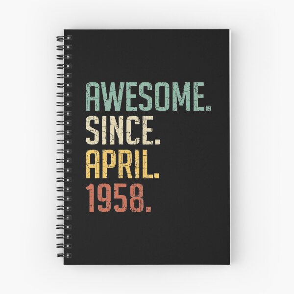 Item preview, Awesome Since April 1958 63rd Birthday Gift 63 Years Old Vintage April 1958 designed and sold by Takatv.