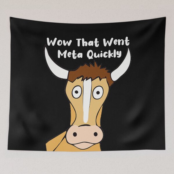 Item preview, Meta Cow designed and sold by PillowPuns.