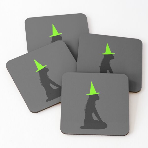 Item preview, Black sensual silhouette of witch with green apple Halloween hat designed and sold by BV-creas.