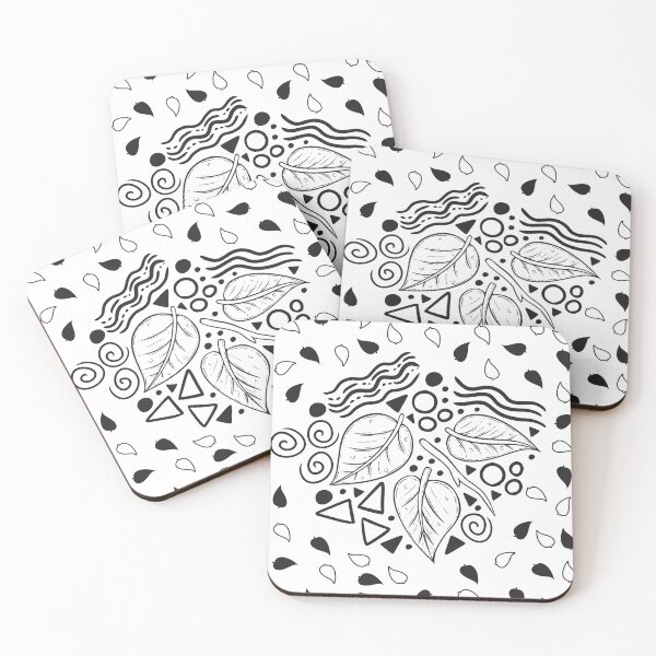 Artikelvorschau, Leaf Doodle Seamless Surface Pattern Design entworfen und verkauft von ZaryaKiqo.