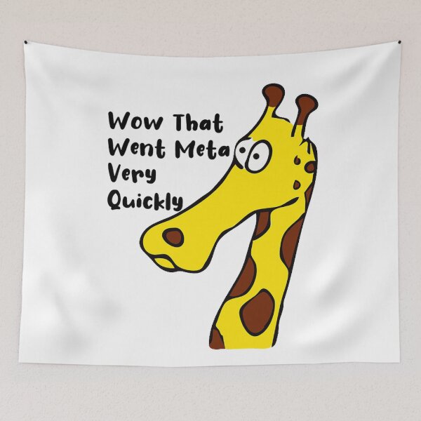 Item preview, Meta Giraffe designed and sold by PillowPuns.