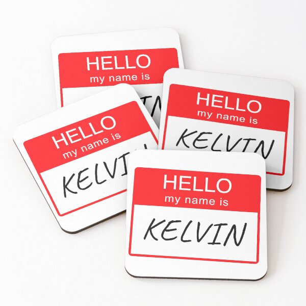 Item preview, Hello My Name Is Kelvin Name Tag Custom Personalised Design  designed and sold by CreatedbyJR.