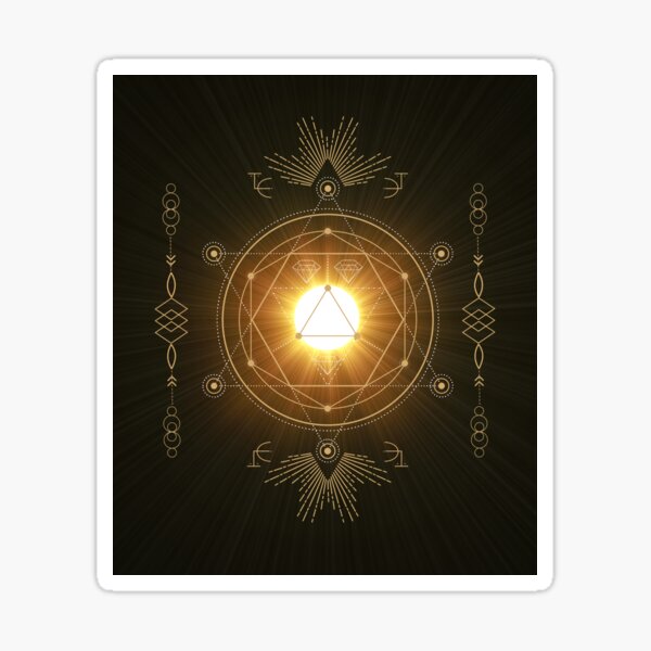 Shamanic Sun Sticker