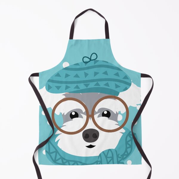 Item preview, Miniature Schnauzer in Winter designed and sold by Lulupainting.