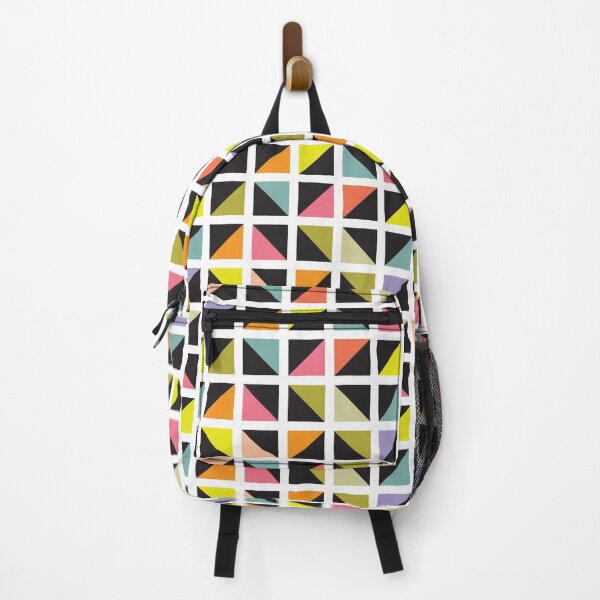 Item preview, Geometric Pattern 241 (multicolored triangle boxes) designed and sold by Geometric Patterns.