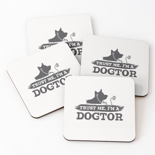 Item preview, Trust Me I'm a Dogtor (Dark Grey) - Funny Doctor and Veterinarian  designed and sold by GnarlyGatorTees.