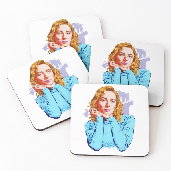 Item preview, Saoirse Ronan - An illustration by Paul Cemmick designed and sold by TIGERDAVER.