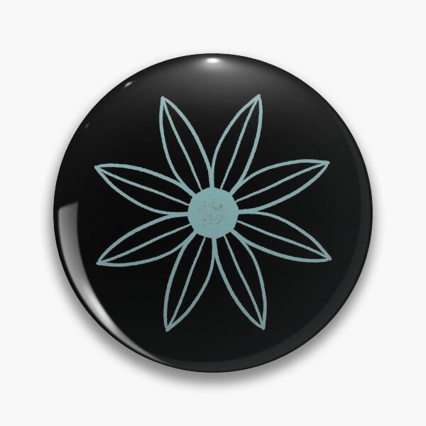 Item preview, Flor Minimalista Azul Pastel designed and sold by LittleCreydoh.