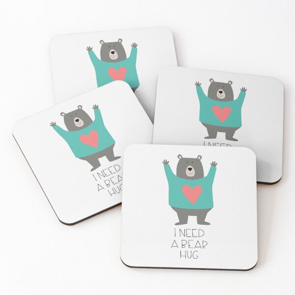 Item preview, Cute  bear with lettering I need a bear hug.  designed and sold by IrinaOstapenko.
