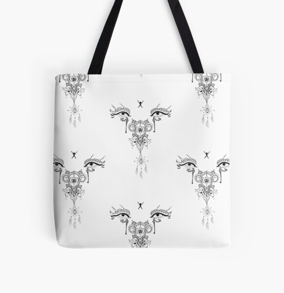 Burning Eyes All Over Print Tote Bag