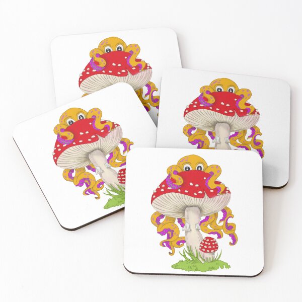 Item preview, Octopus and toadstool designed and sold by LeahHa.