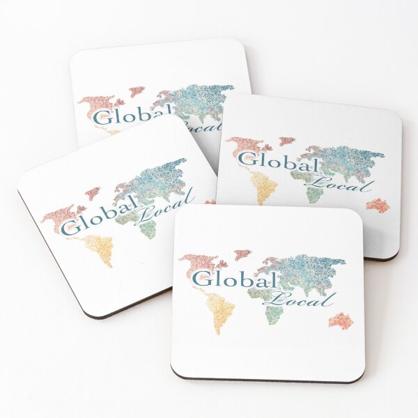 Item preview, Global Local, Colorful World Map designed and sold by HaanaSam.