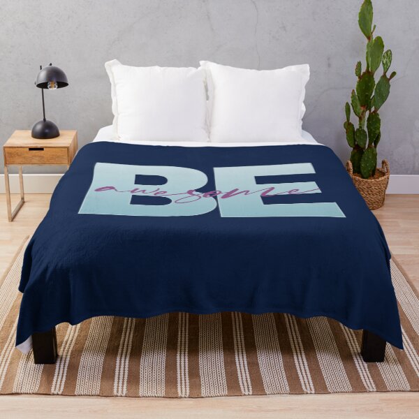 Item preview, Be Awesome - blue purple designed and sold by AvilionDesigns.
