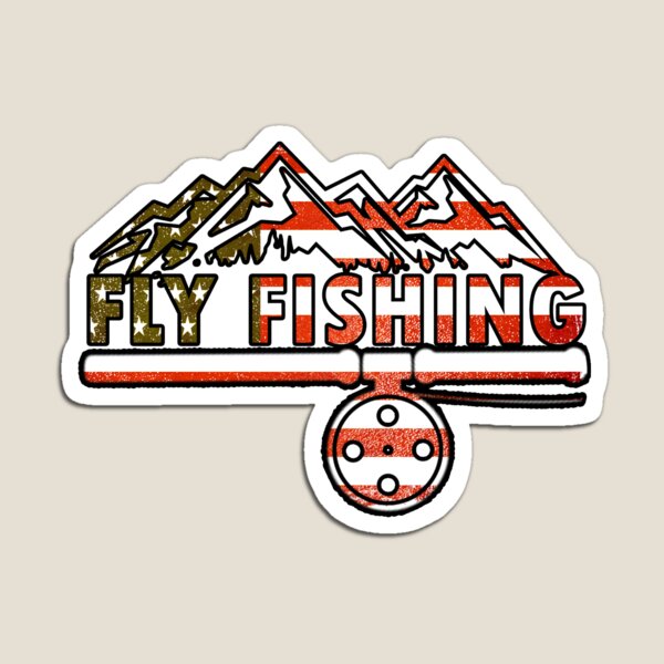 Trout I Fly Fishing Fly-Fishing Round fridge magnet