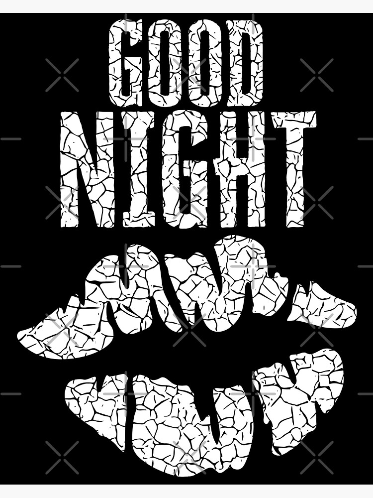 Good Night Kiss Sticker By Riveofficial Redbubble