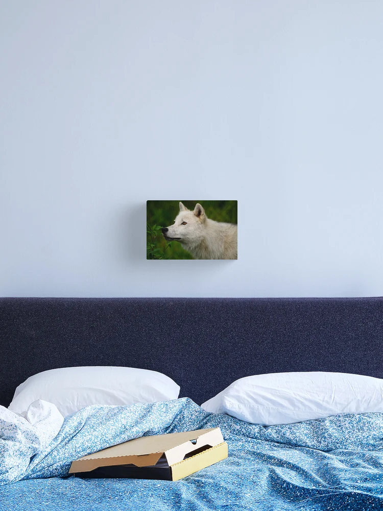 Imagen 2 de 3, Lienzo con la obra Arctic Wolf, diseñada y vendida por WolvesOnly.