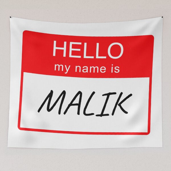 Item preview, Hello My Name Is Malik Name Tag Custom Personalised Design  designed and sold by CreatedbyJR.